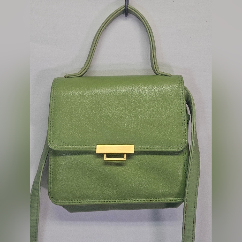 Croft & Barrow Elegant Green Leather Handbag